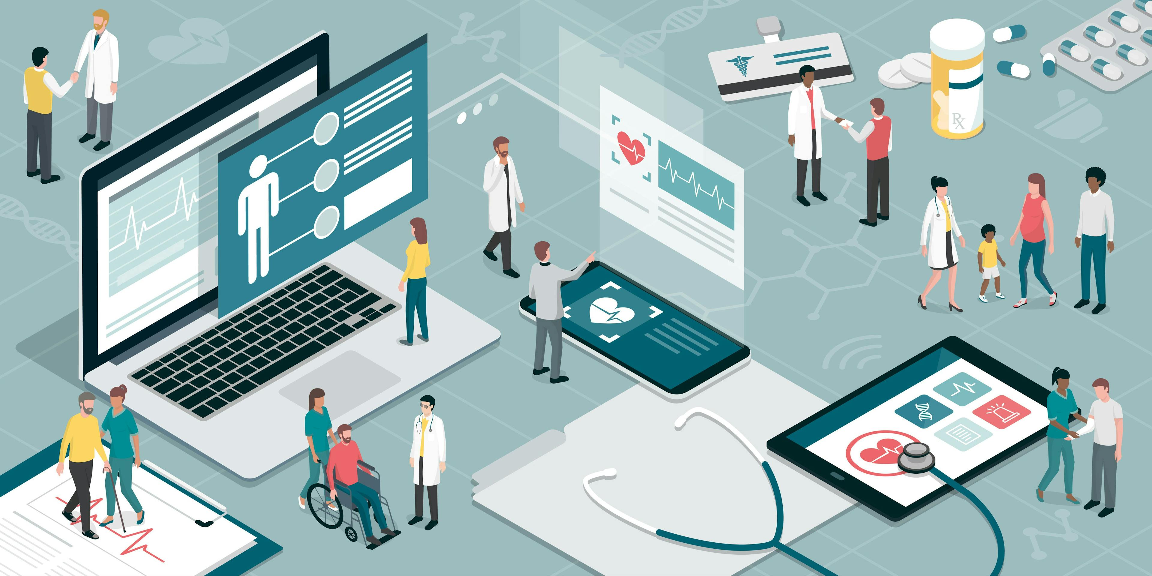 Healthcare and technology | Image Credit: © elenabsl - stock.adobe.com