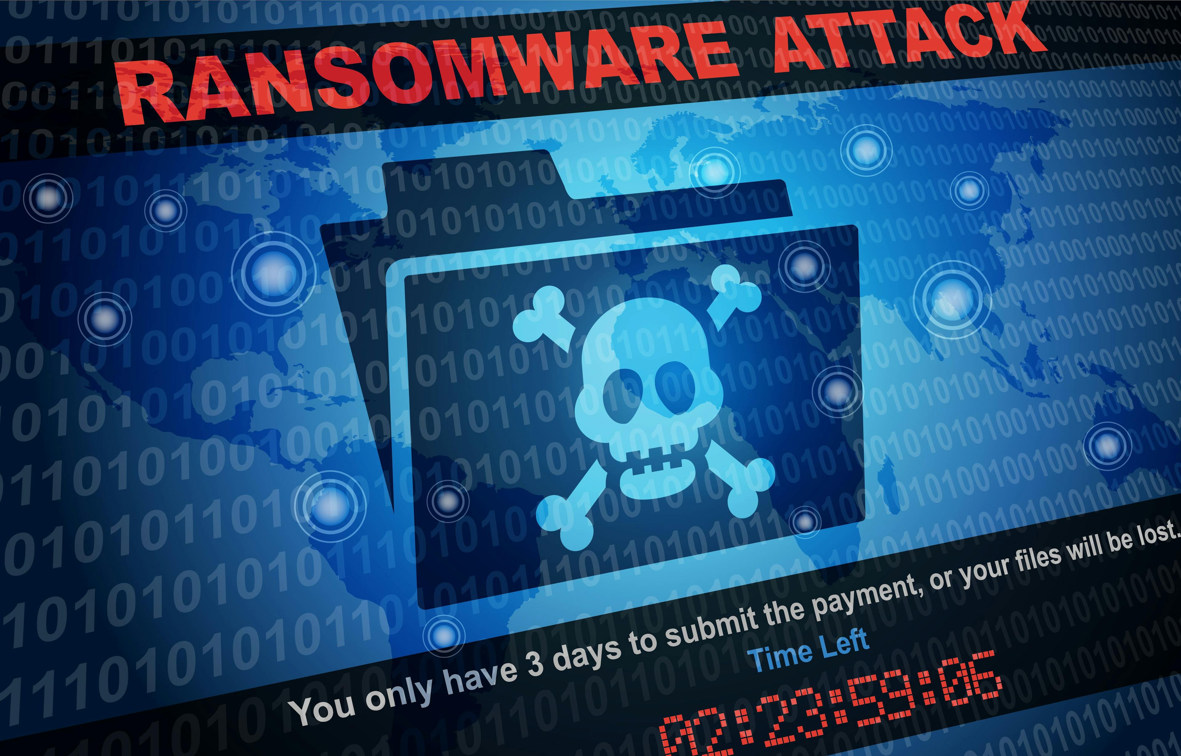 ransomware image on computer screen ©arrow-stock.adobe.com