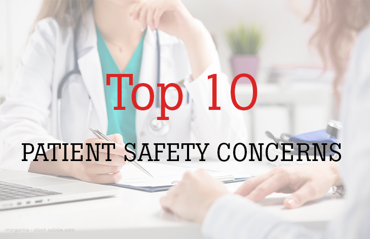 Top 10 patient safety concerns