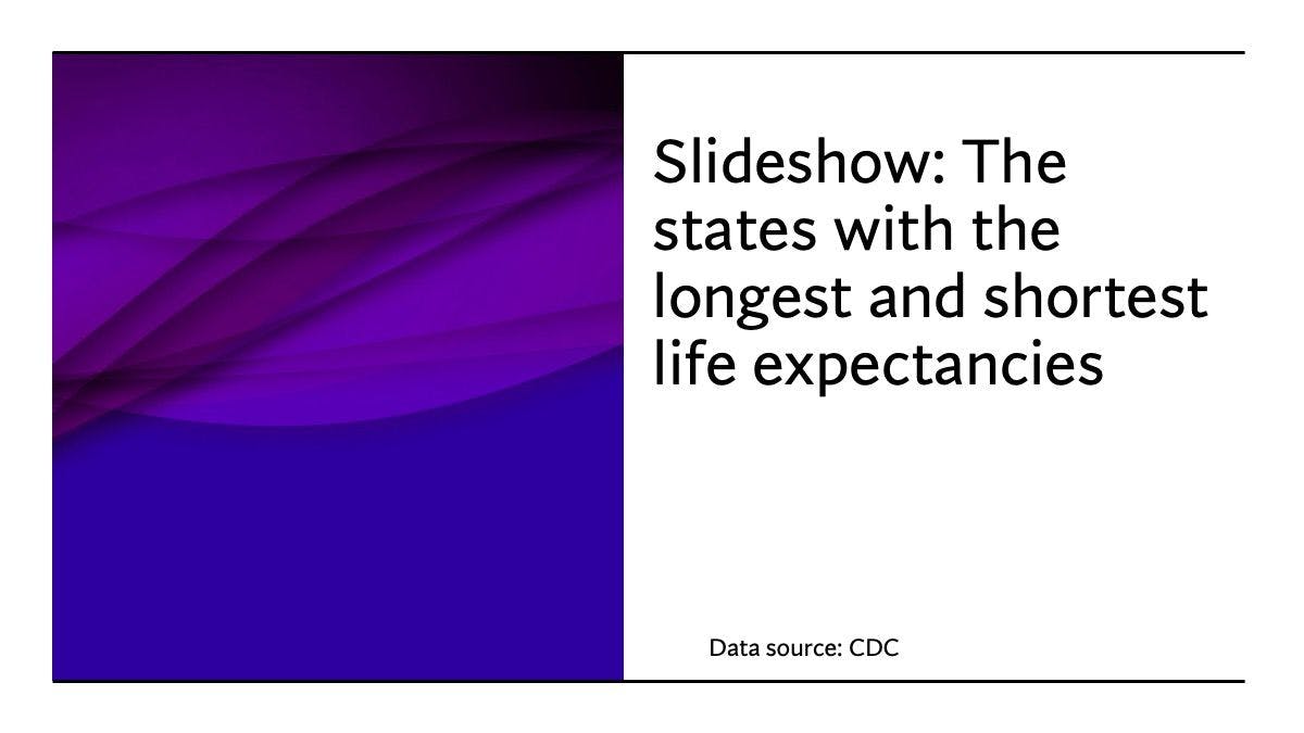 States with the longest and shortest life expectancies—a slideshow