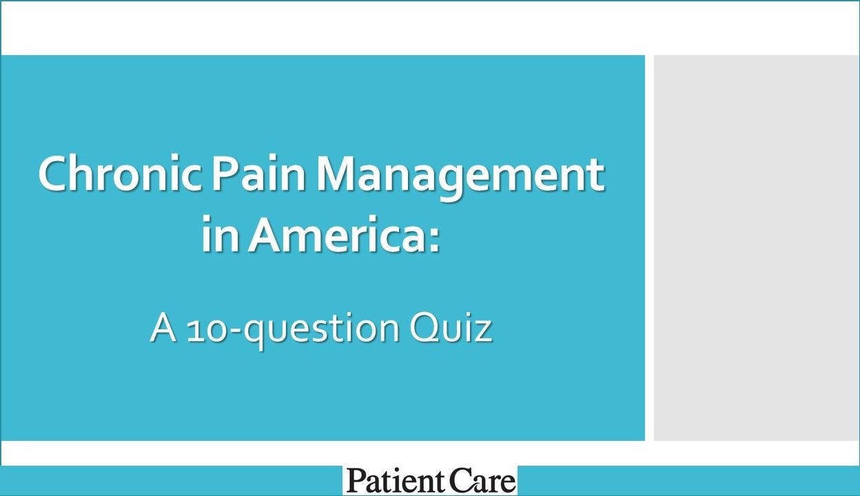 Pain management quiz blue slide