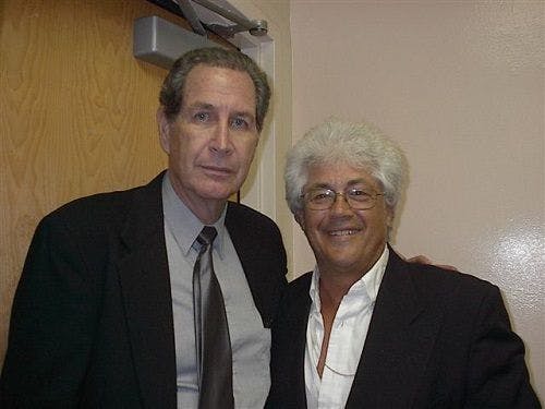 Weber with guitar legend Larry Coryell