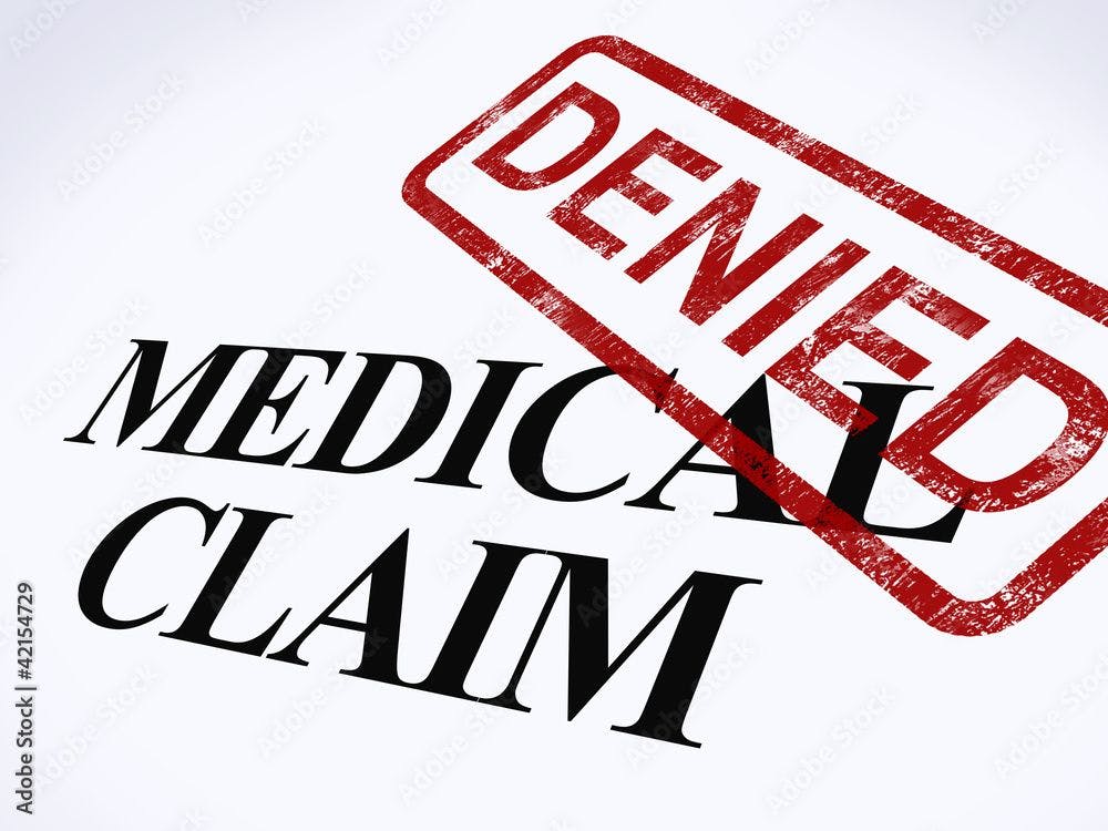 Medical claim stamped "denied" ©Stuart Miles-stock.adobe.com