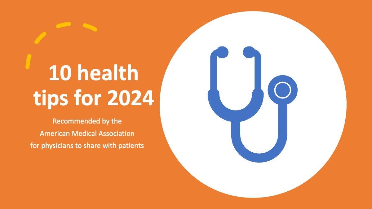 AMA’s top 10 health tips in 2024