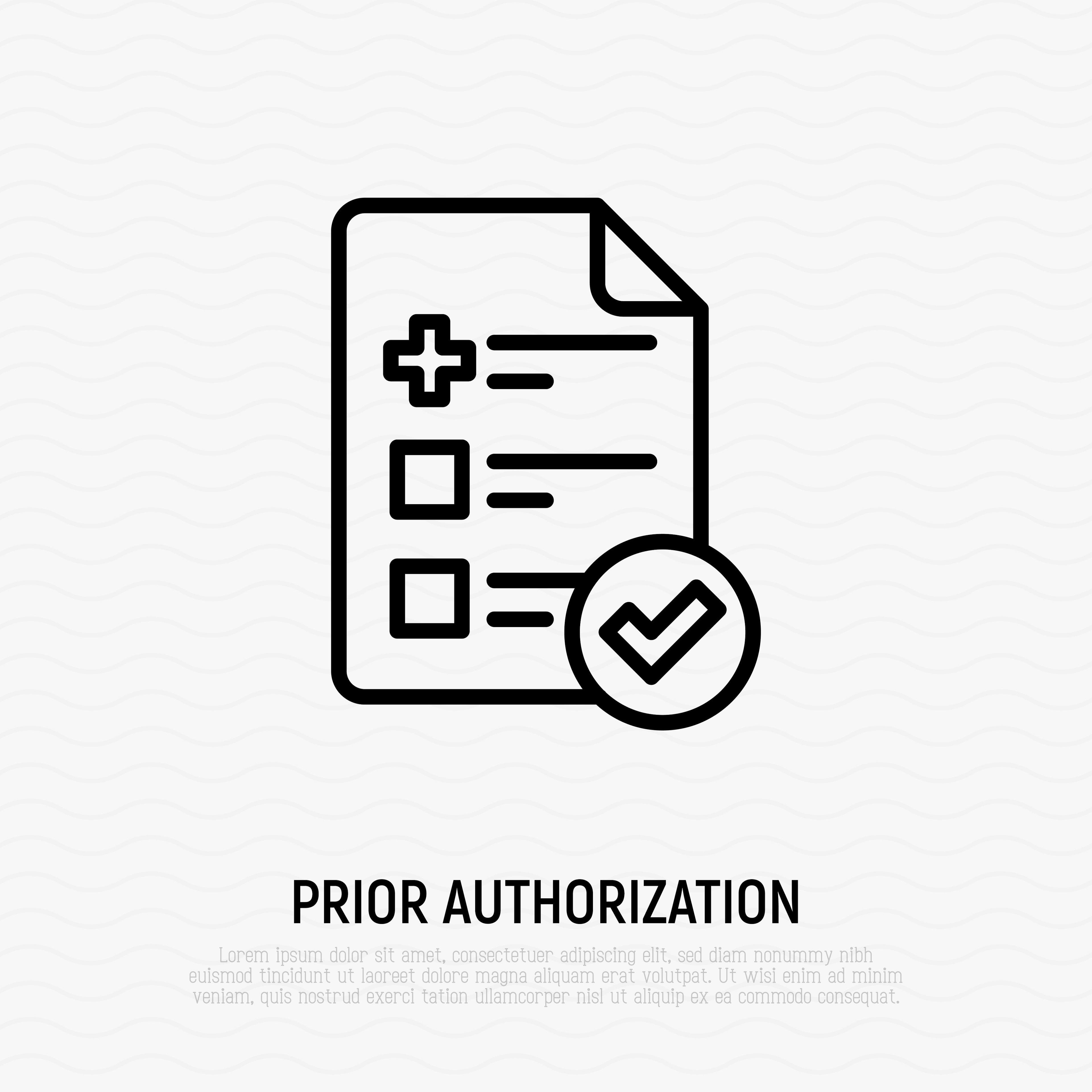 Image of sheet with checkboxes and 'prior authorization' text ©AlexBlogoodf-stock.adobe.com