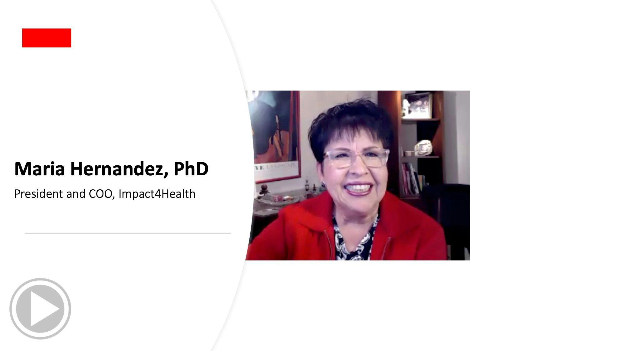 Maria Hernandez, PhD, gives expert advice