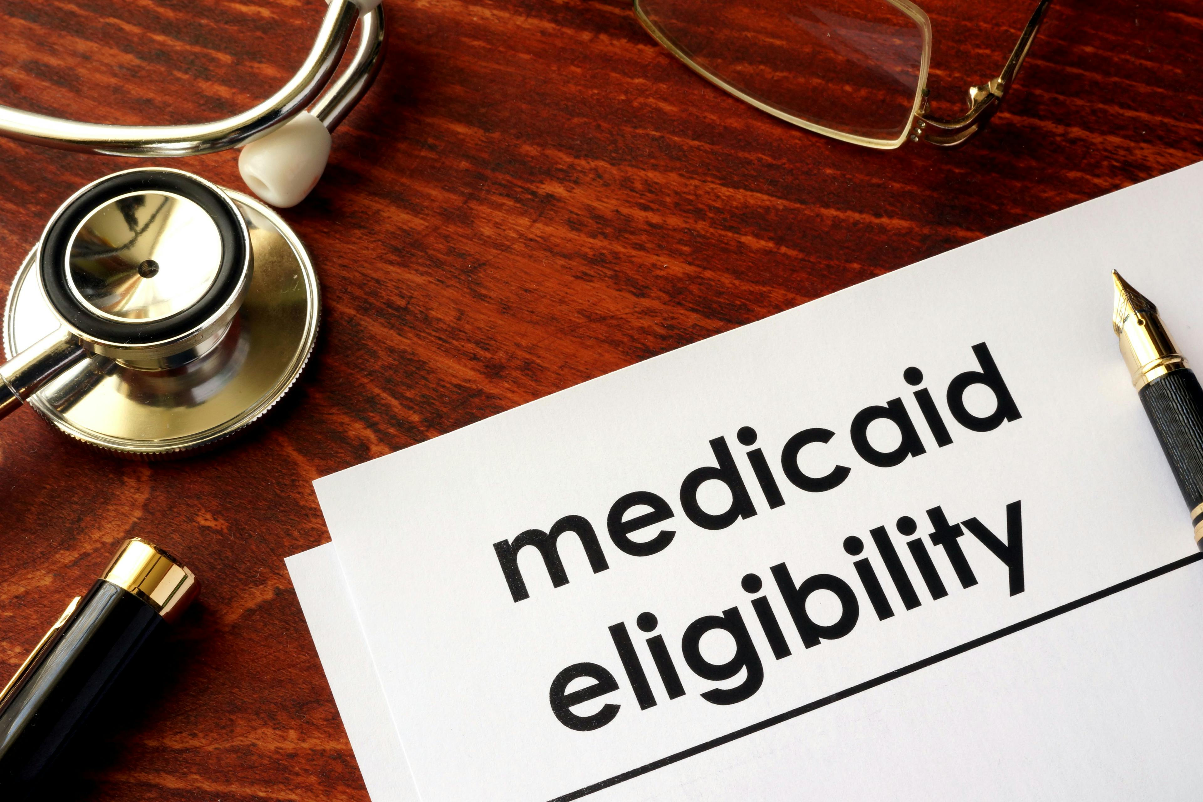 Text "Medicaid eligibility" on stationery next to stethoscope ©Vitalii Vodolazskyi-stock.adobe.com