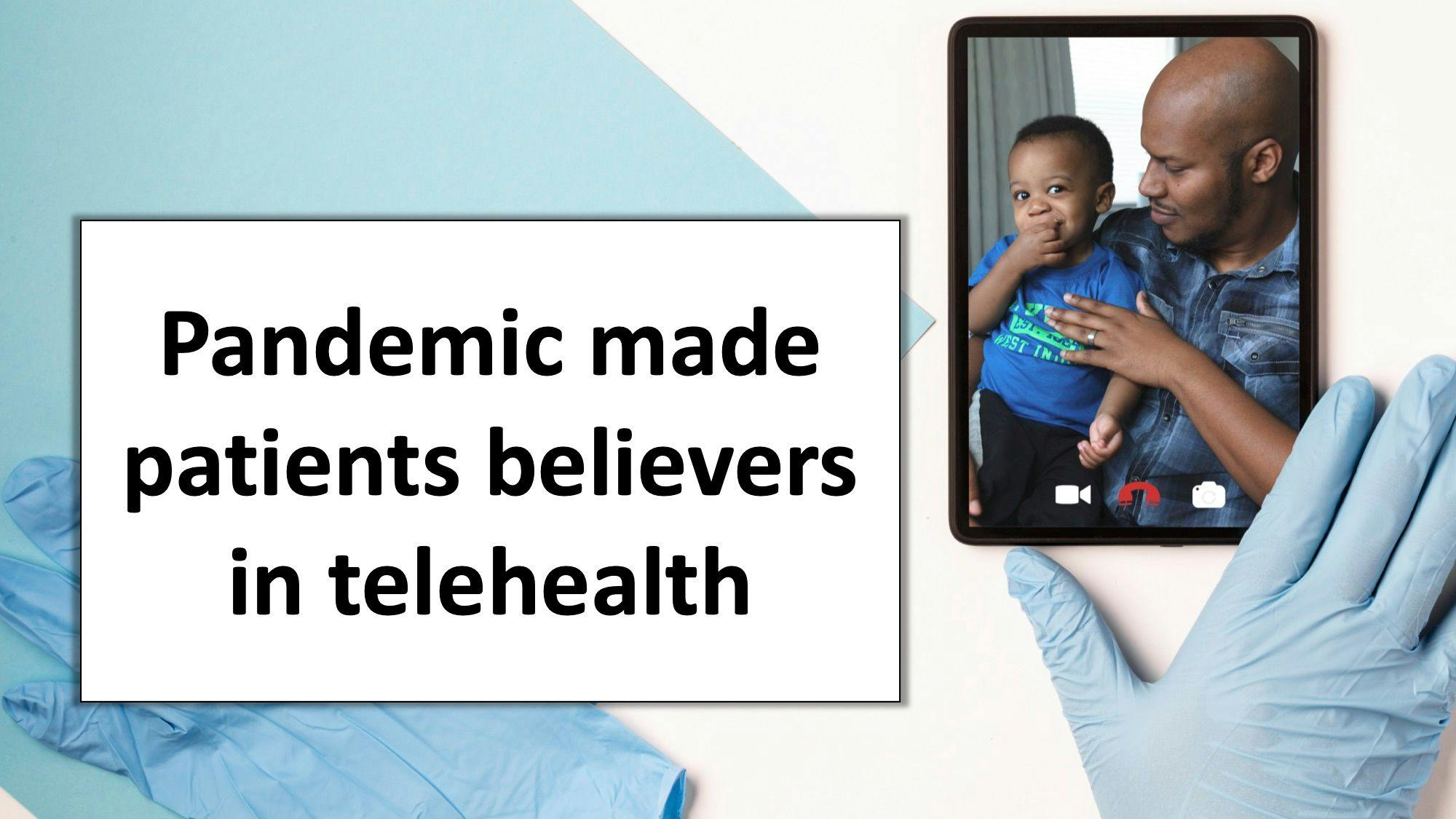 telehealth appointment on smartphone