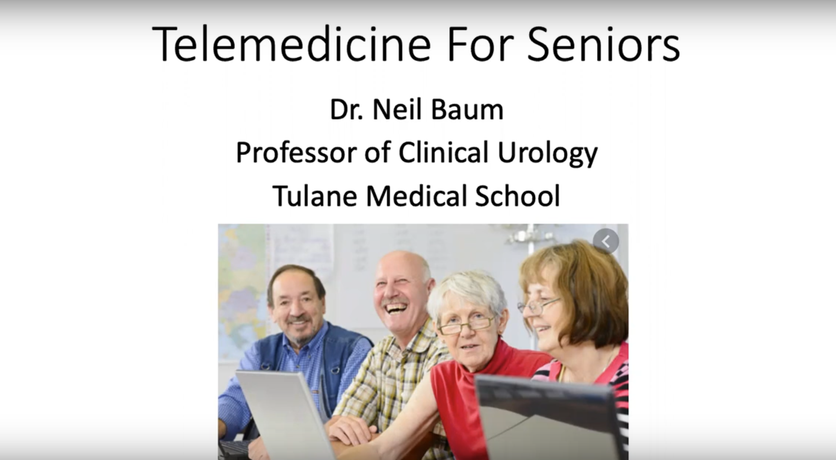 Telemedicine tips for senior patients