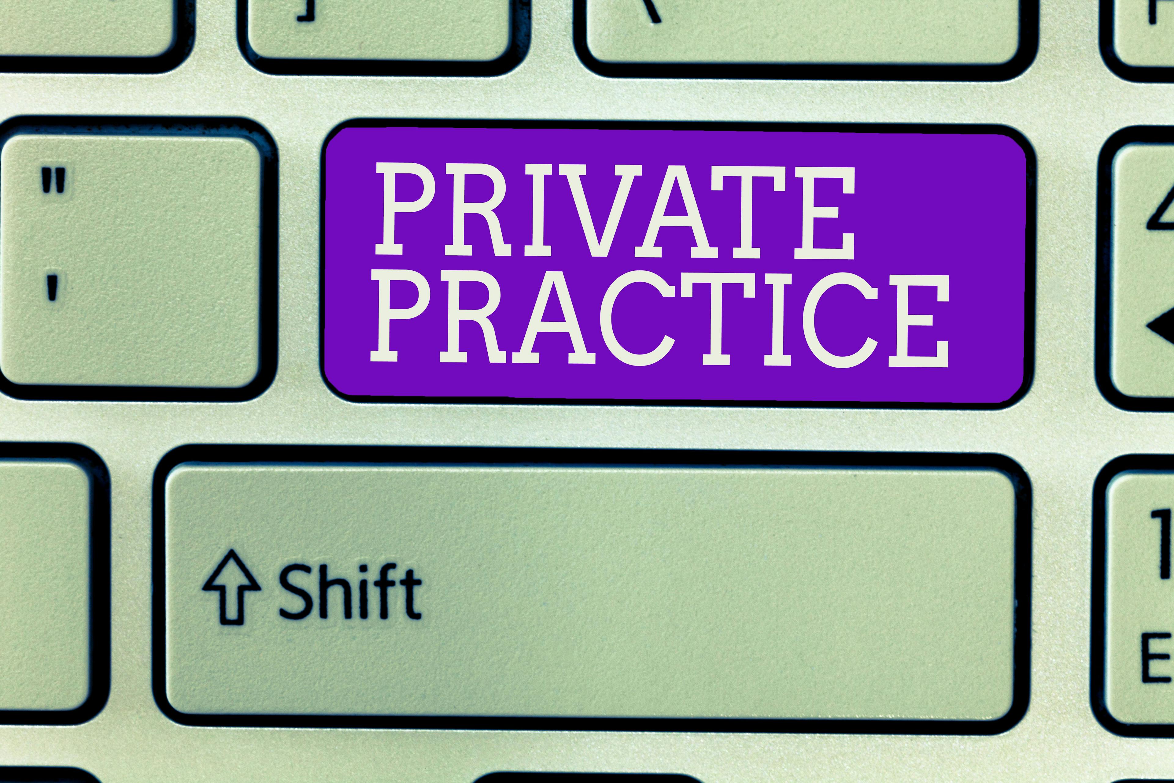 private practice keyboard key