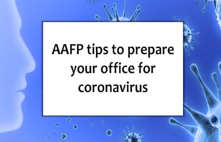 AAFP tips to prepare your office for coronavirus