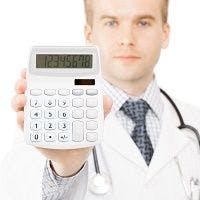 doctor with calculator