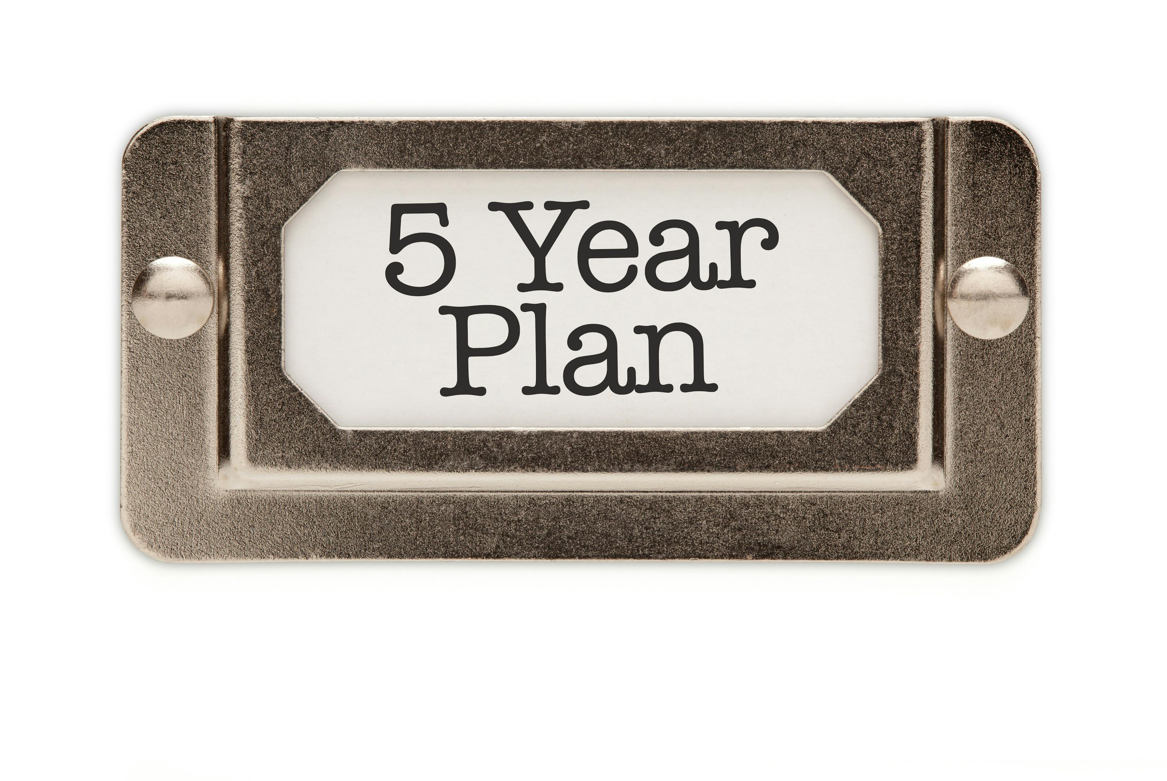 5 year plan file cabinet door