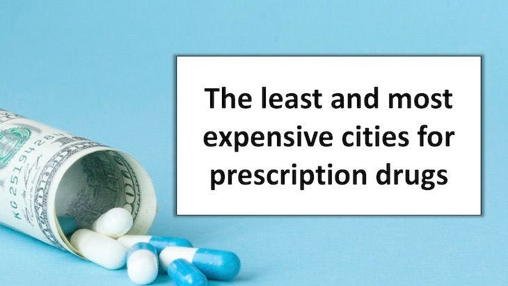 The least and most expensive cities for prescription drugs