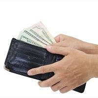 hands in wallet