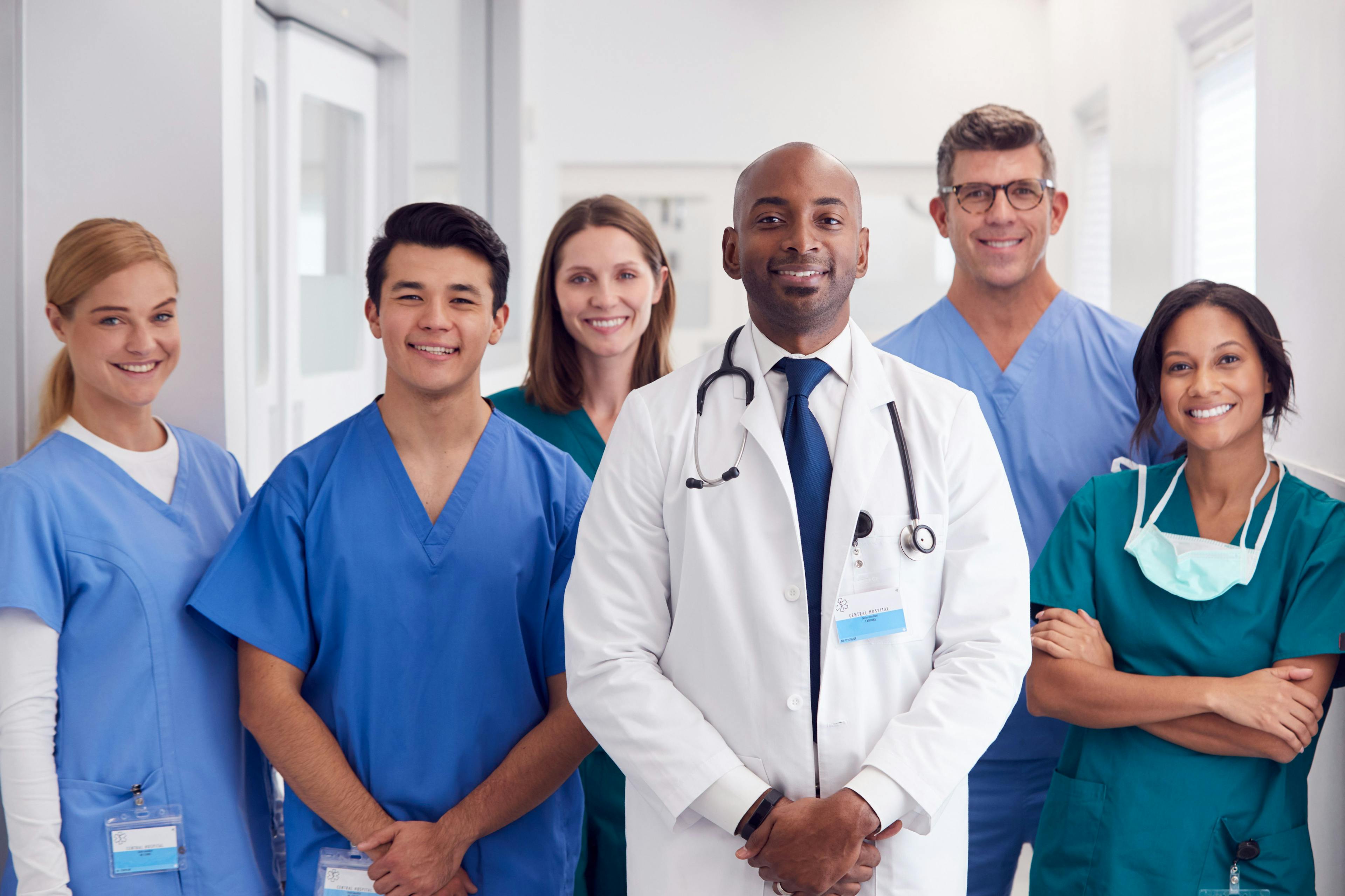 group of diverse doctors