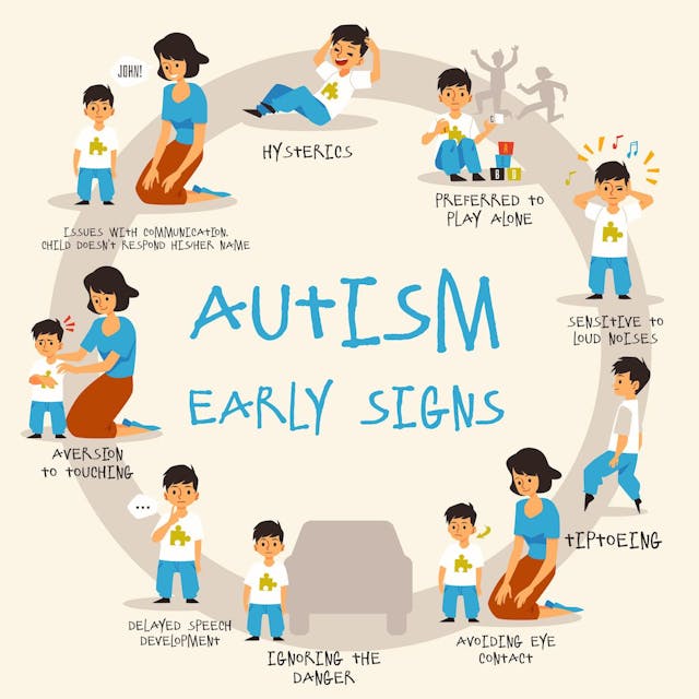 autism early signs diagram: © sabelskaya - stock.adobe.com