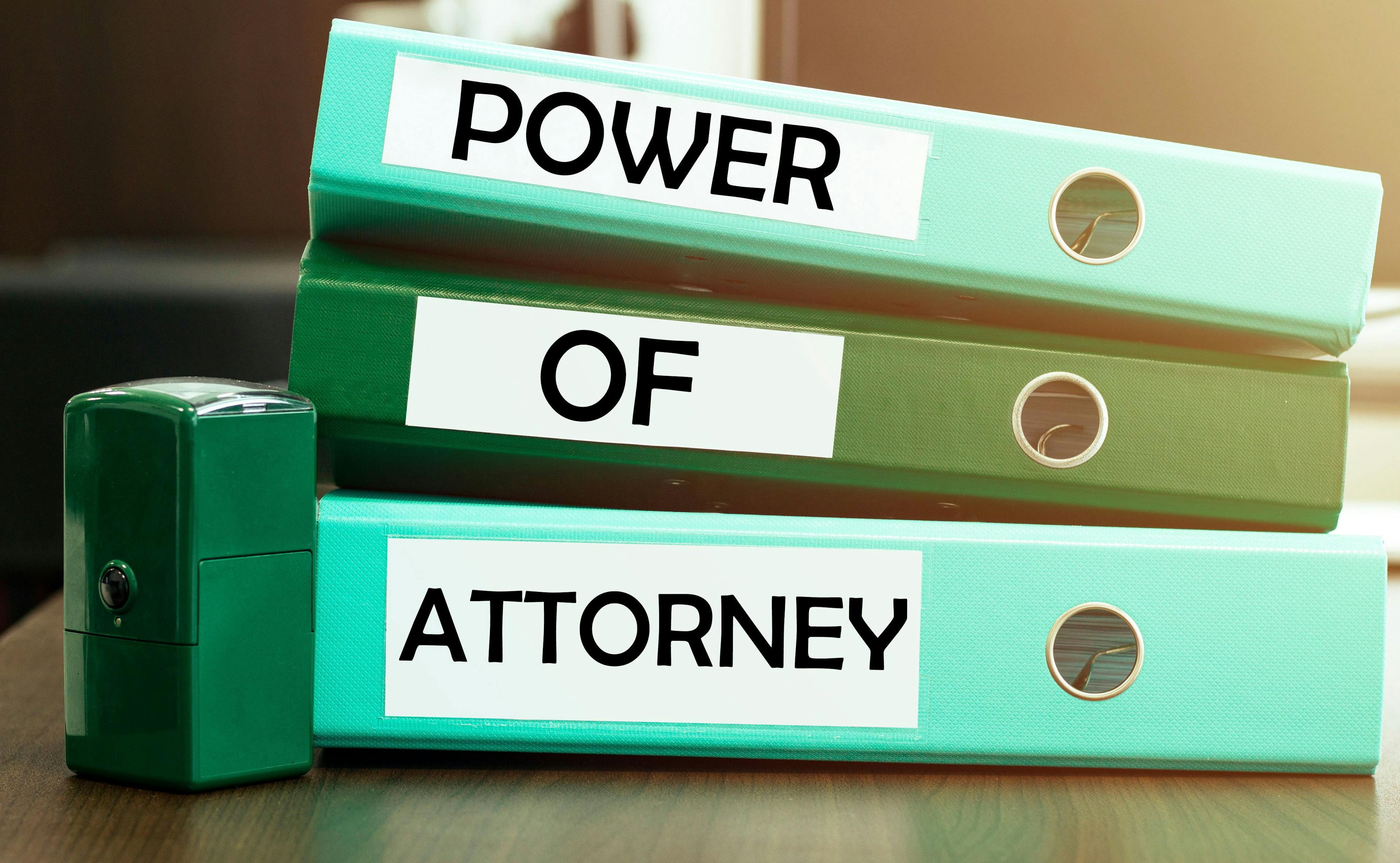 power of attorney binders