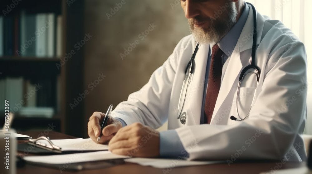 Doctor filling out form by hand ©AlexTroi-stock.adobe.com