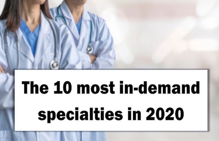 The 10 most in-demand specialties in 2020