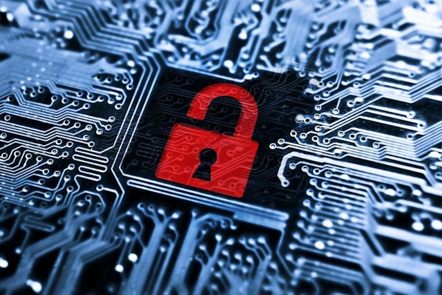 Hacked symbol on computer circuit board open padlock: © weerapat1003 - stock.adobe.com