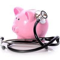 Piggy Bank with Stethoscope