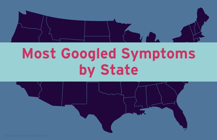 The most interesting symptoms Googled by state