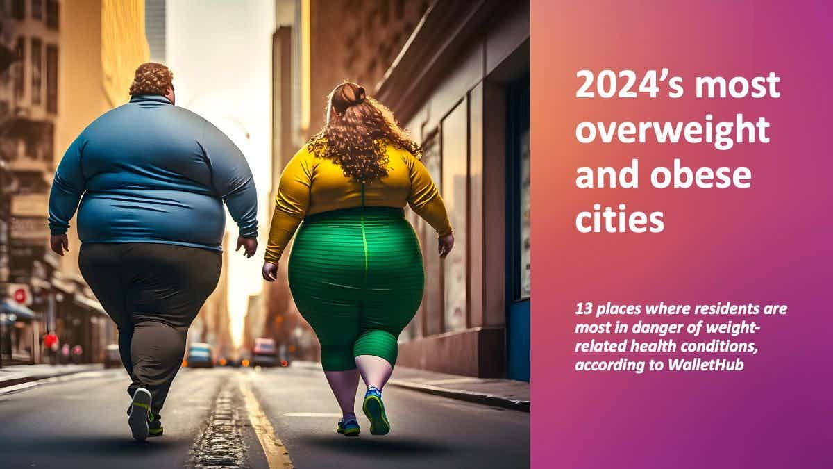 ai illustration obese people in city © aapsky - stock.adobe.com