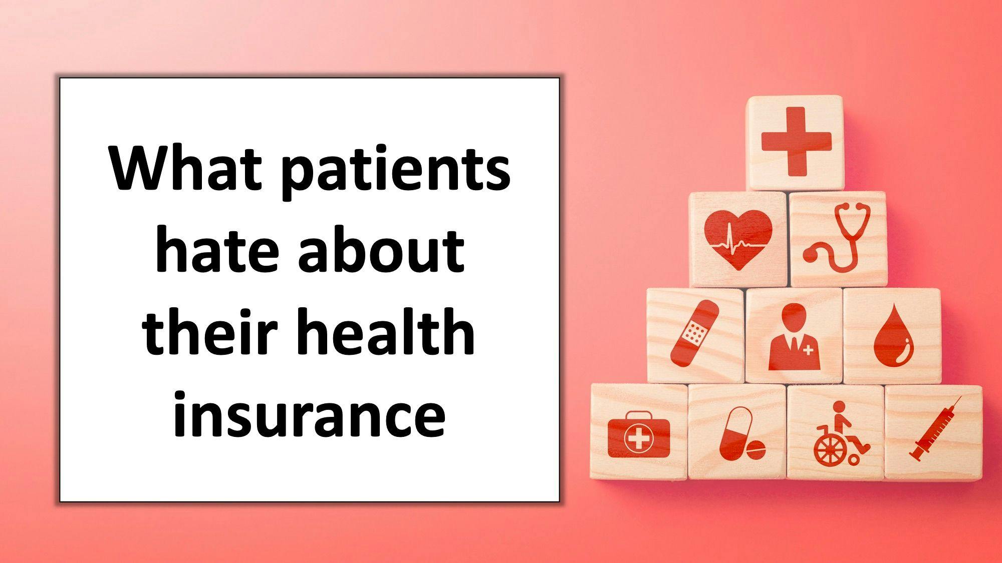 health insurance red background